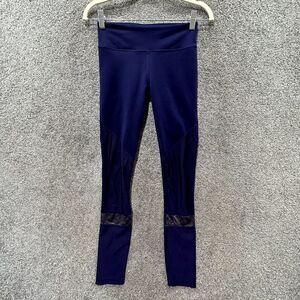 Fabletics‎ Agnes Leggings Women XS Eclipse Purple Mixed Media Power Hold UPF 50+